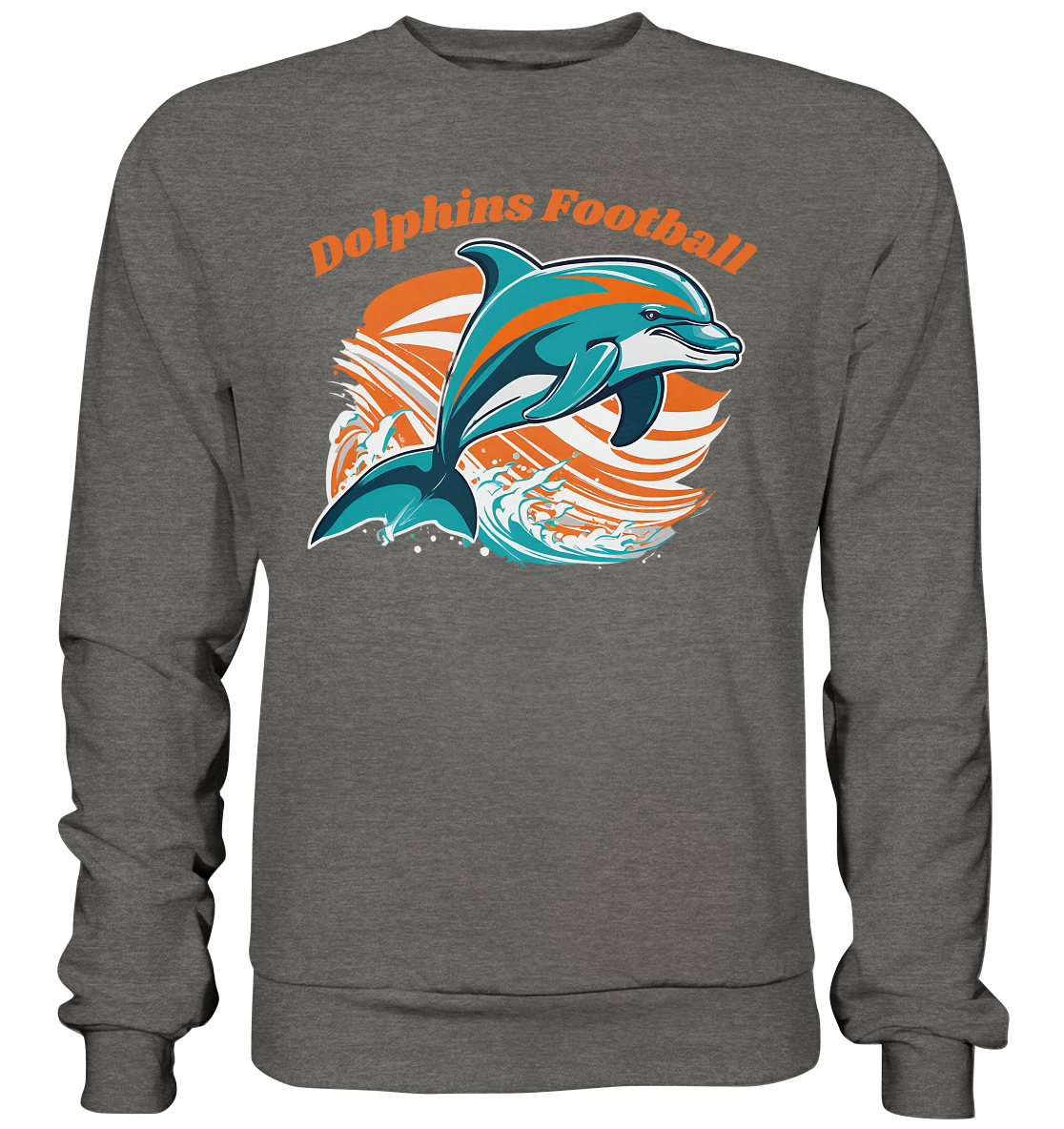 Dolphins Football Orange - Premium Sweatshirt - Football Unity Football Unity