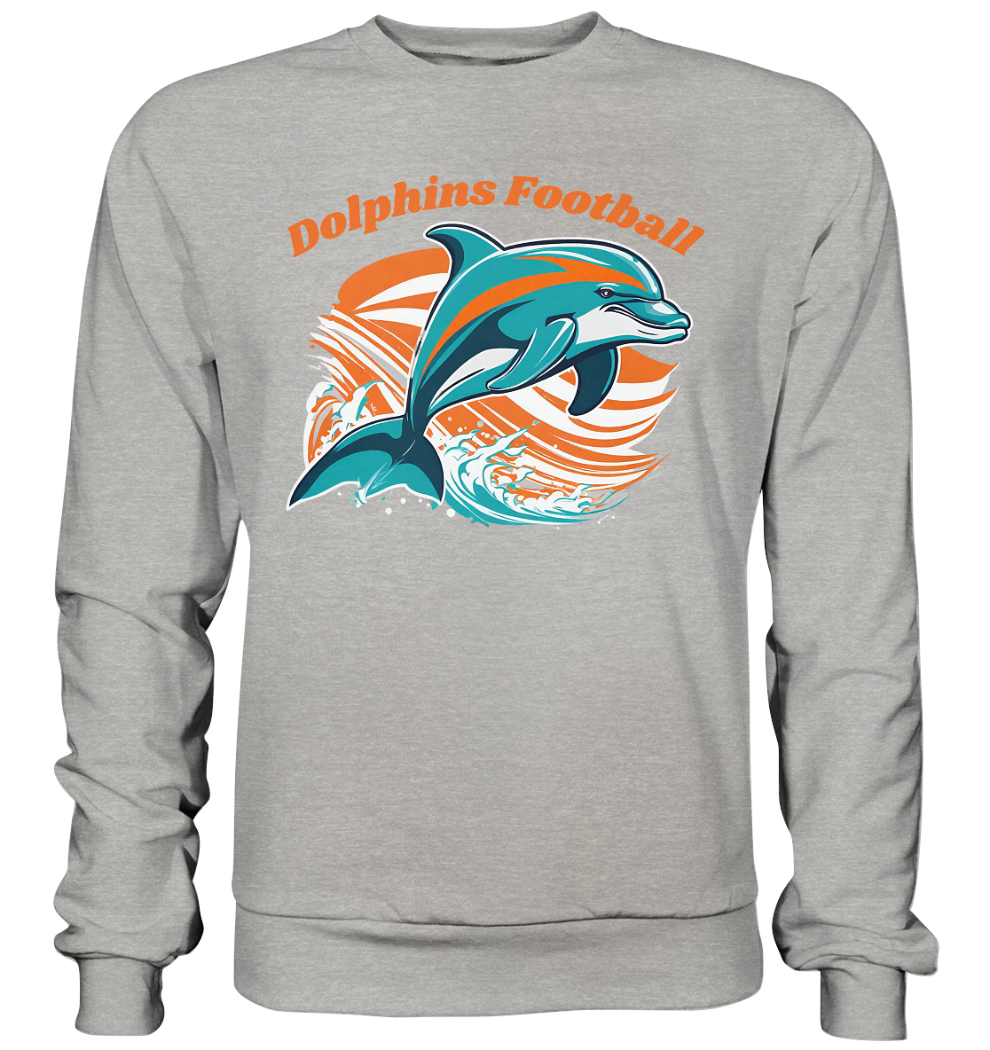 Dolphins Football Orange - Premium Sweatshirt - Football Unity Football Unity