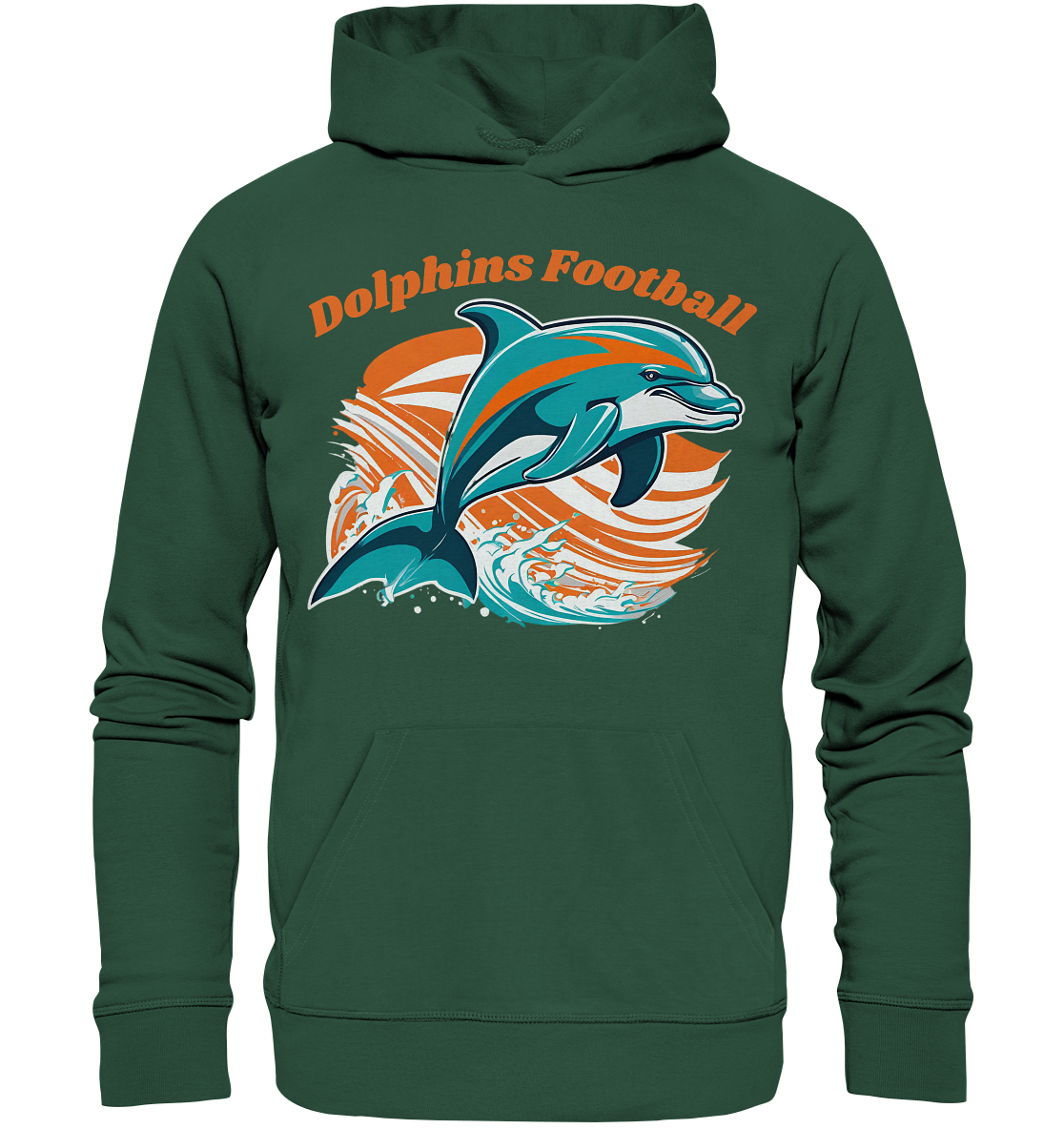 Dolphins Football Orange - Premium Hoodie - Football Unity Football Unity