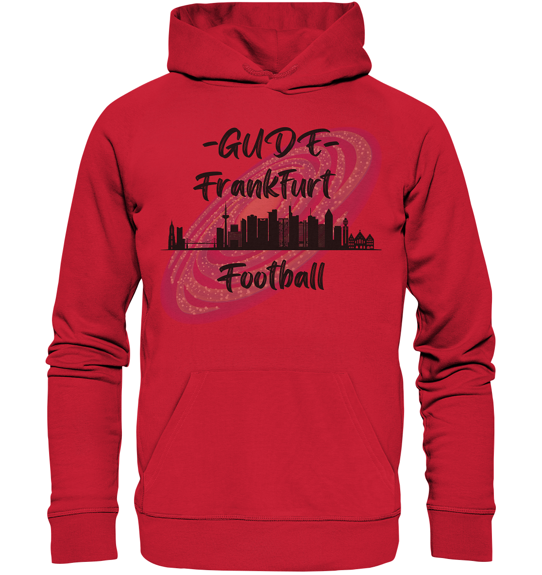 Gude Frankfurt Football (schwarze Schrift) - Organic Basic Hoodie - Football Unity Football Unity
