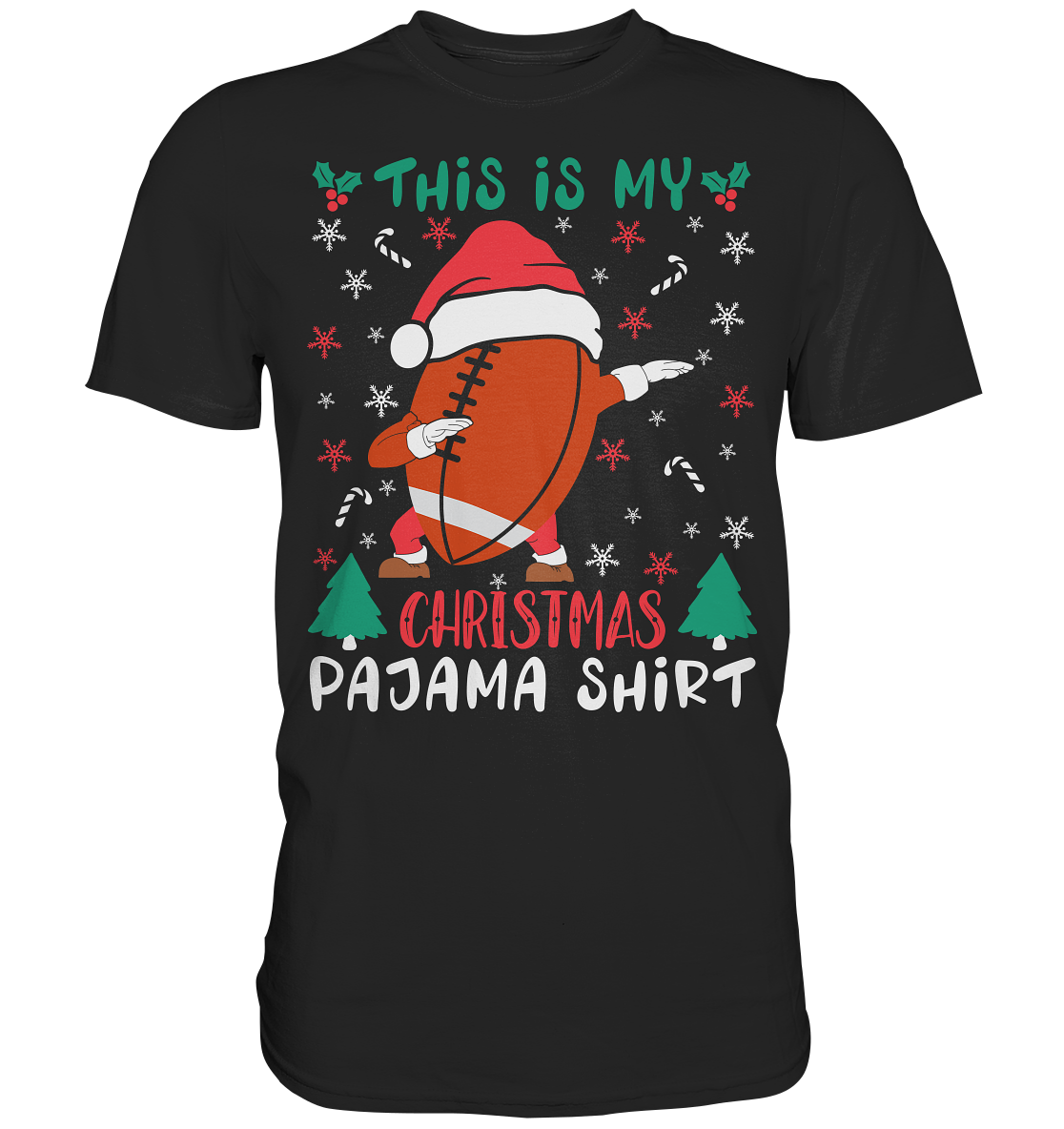 Christmas Pajama Shirt - Premium Shirt - Football Unity Football Unity