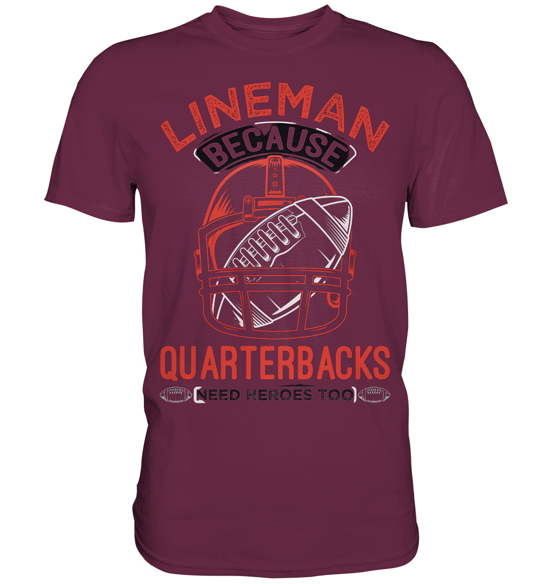 Lineman Hero Transparent - Premium Shirt - Football Unity Football Unity