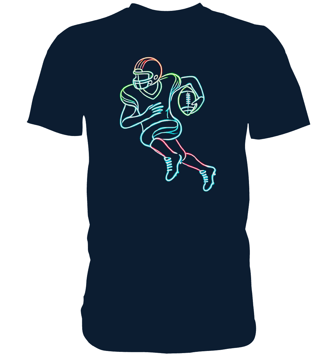 Neon Footballspieler - Premium Shirt - Football Unity